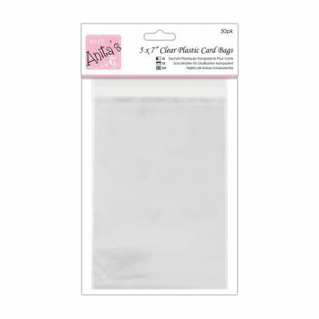 Anita's Clear Plastic Card Bags 5x7 Inch (50pk)