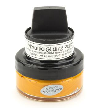 Cosmic Shimmer Metallic Gilding Polish Tangy Tangerine