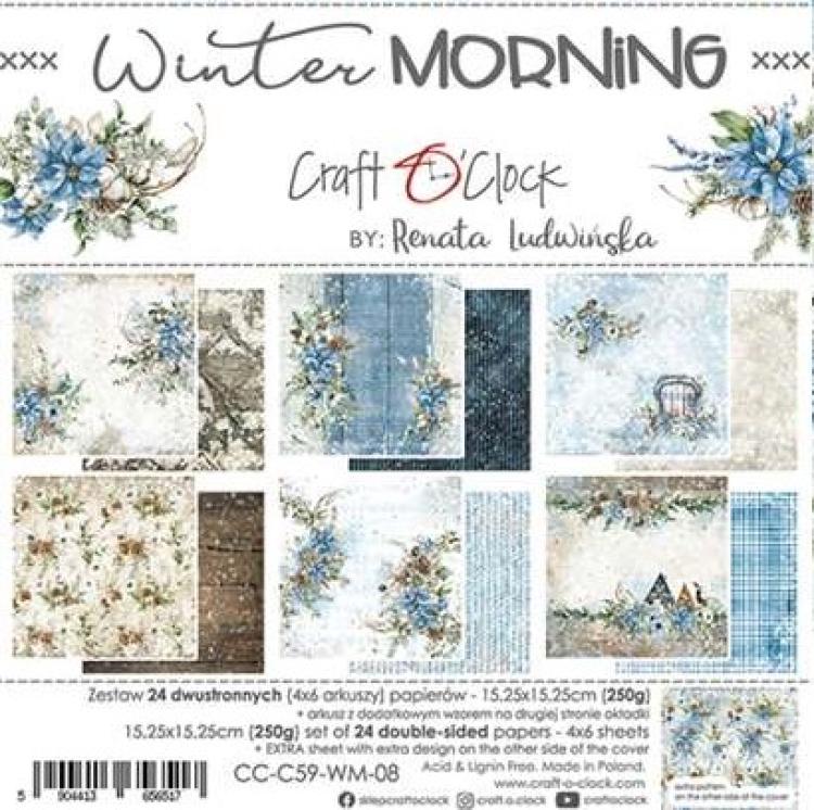 Craft O Clock 6x6 Paper Pad Winter Morning