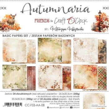 Craft O Clock Autumnaria 8x8 BASIC Paper Pad
