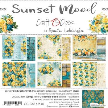 Craft O Clock Sunset Mood 8x8 Paper Pad