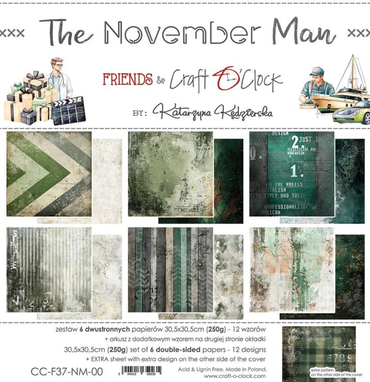 Craft O Clock The November Man 12x12 Paper Pad