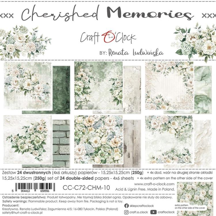 Craft o Clock Cherished Memories 6x6 Paper Pad