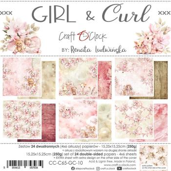 Craft o Clock Girl & Curl 6x6 Paper Pad