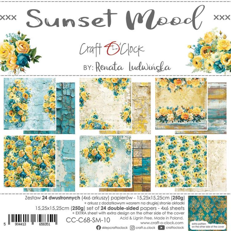 Craft o Clock Sunset Mood 6x6 Paper Pad