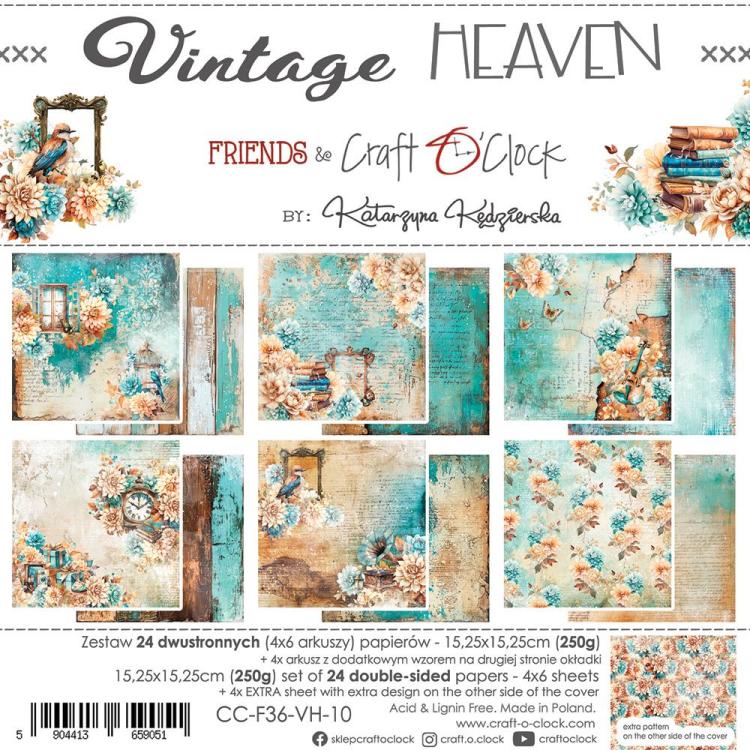 Craft o Clock Vintage Heaven 6x6 Paper Pad