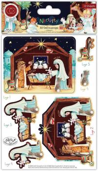 Craft Consortium Nativity 3D Decoupage Set