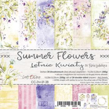 Craft O Clock 6x6 Paper Pad Summer Flowers