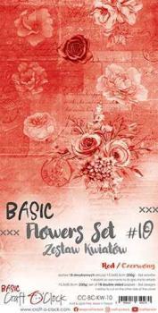 Craft O Clock Basic Flowers Set 10 Red