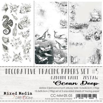 Craft O Clock Decorative Tracing Papers Set #05 Ocean Deep_eingestellt