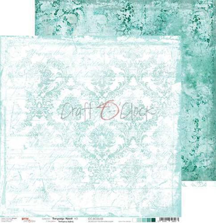 Craft O Clock 8x8 Paper Pad Turqoise Mood #05