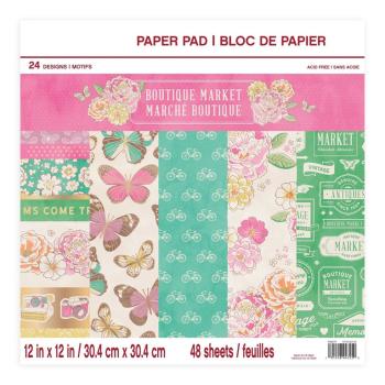 Craft Smith 12x12 Inch Paper Pad Boutique Market