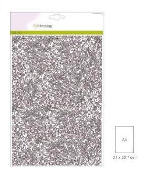 Craftemotions Glitter Paper Pack Silver