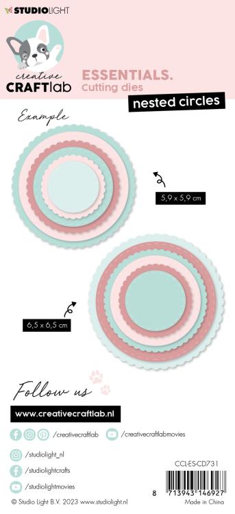 Craftlab Essentials Cutting Die Nested Circles #731