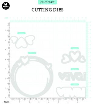 Craftlab Essentials Cutting Dies Circle Love #469