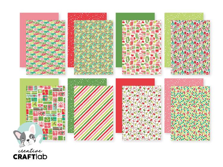 Creative CraftLab Friendz Design Paper A5 Merry & Bright #95