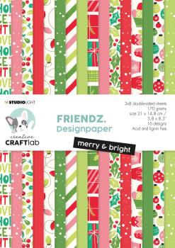 Creative CraftLab Friendz Design Paper A5 Merry & Bright #95