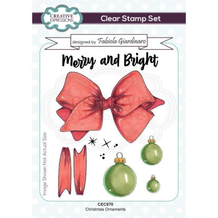 Creative Expressions Clear Stamps Christmas Ornaments #970