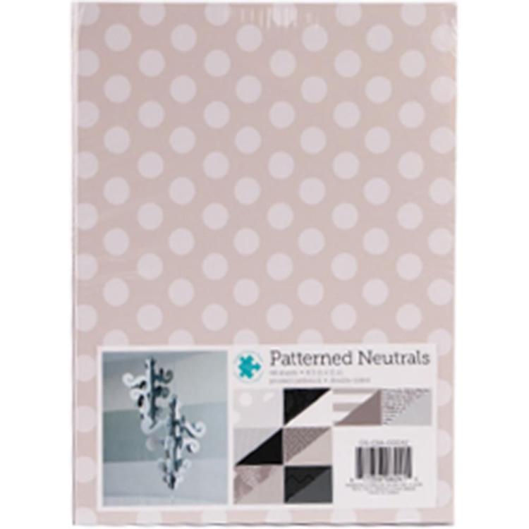 DCWV 8X11 Double-Sided Cardstock Patterned Neutrals