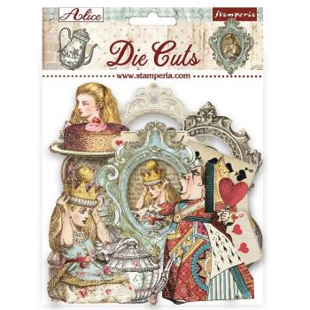 DFLDC76 Stamperia Die Cuts Assorted Alice