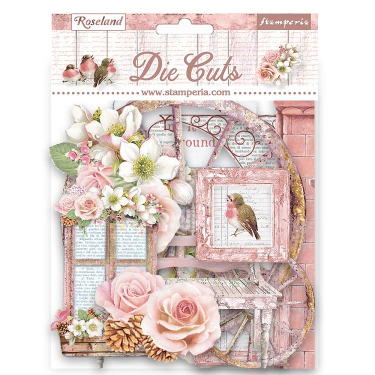 DFLDC80 Stamperia Die Cuts Assorted Roseland