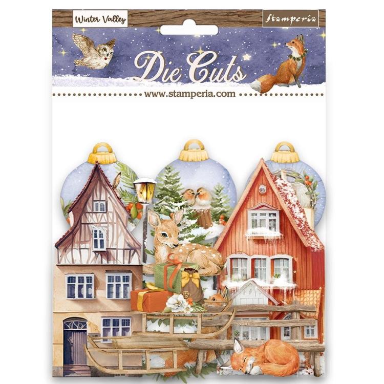 DFLDC82 Stamperia Die Cuts Winter Valley