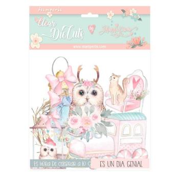 Stamperia Clear Die cuts Christmas Rose DFLDCP17