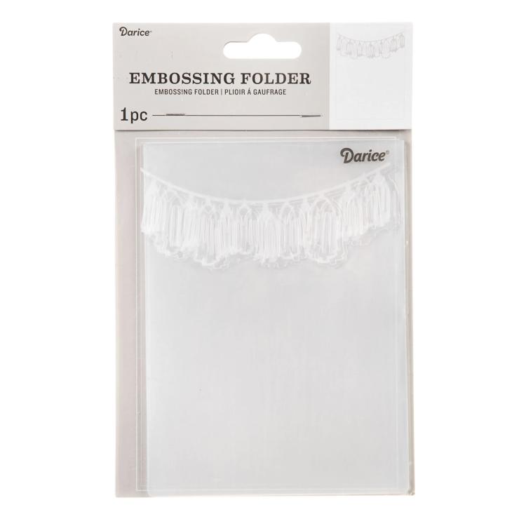 Darice Embossing Folder Tassel Garland #604