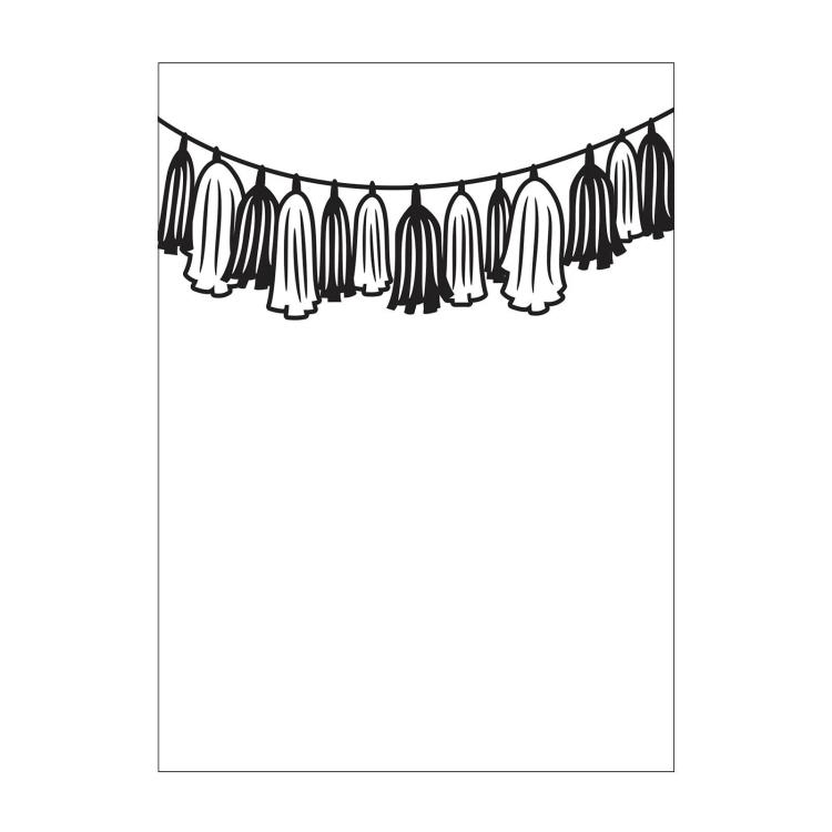 Darice Embossing Folder Tassel Garland #604