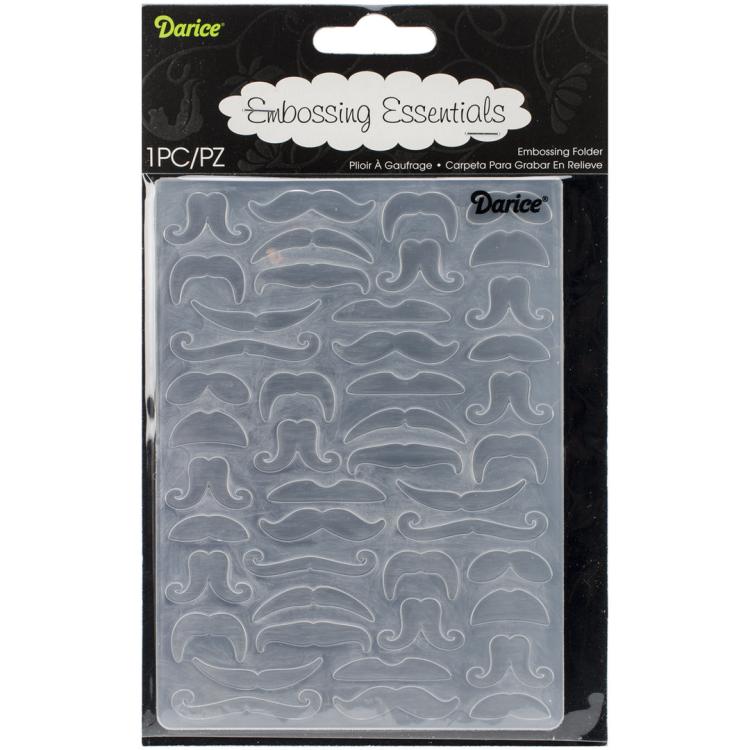 Darice Embossing Folder Moustaches #1219-124