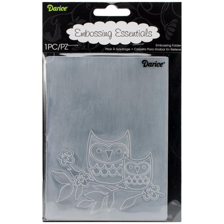 Darice Embossing Folder Owls on a Twig  #1219-126