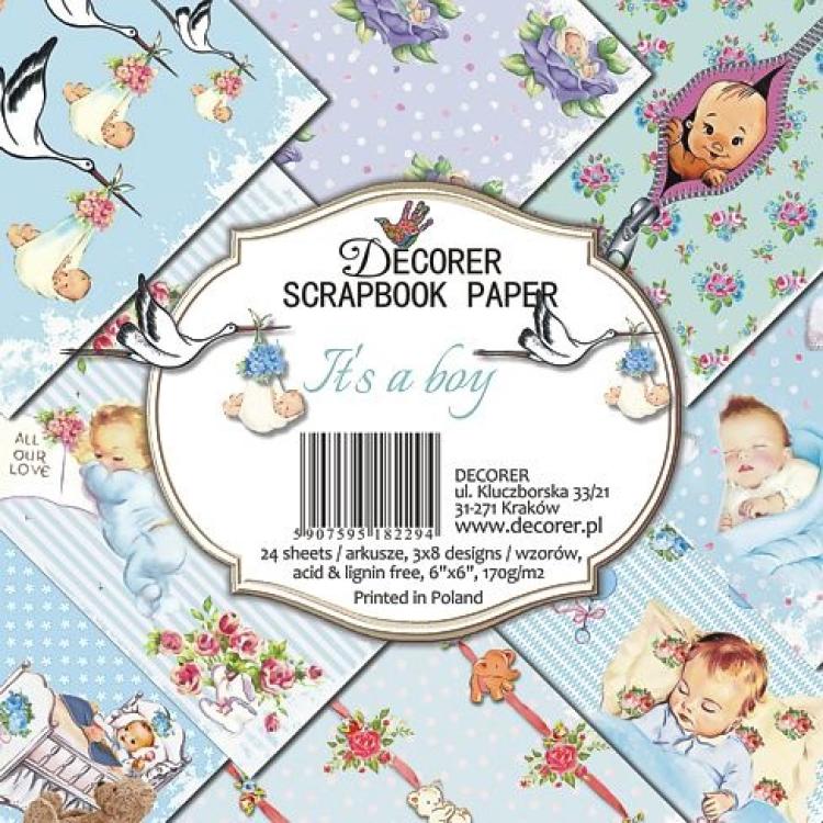 Decorer 6x6 Paper Pad It´s a Boy