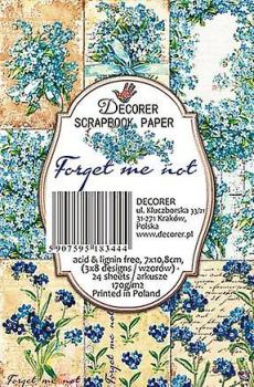 #48 Decorer Mini Scrapbook Paper Forget Me Not