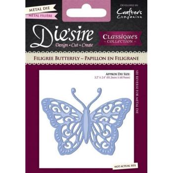 Die'sire Classiques Die  Filigree Butterfly