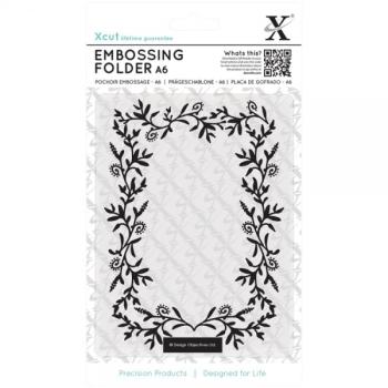 DoCrafts XCUT Embossing Folder Foliage Frame #515150