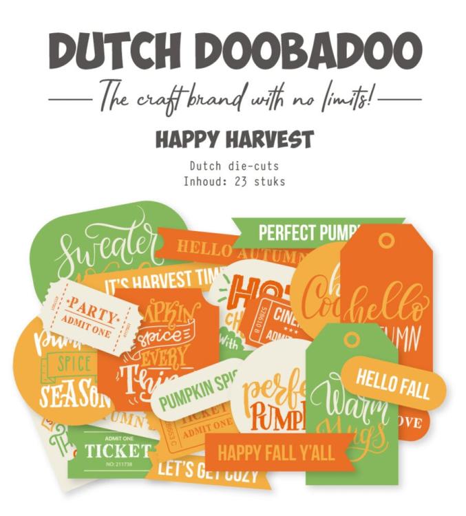 Dutch DooBaDoo Die-Cuts Happy Harvest