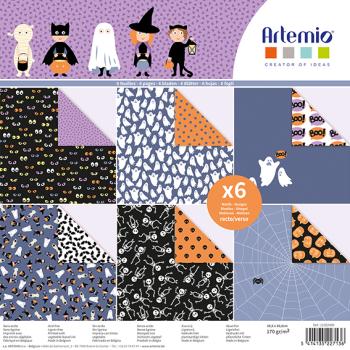 Artemio 12x12 Inch Paper Pad Halloween Boo