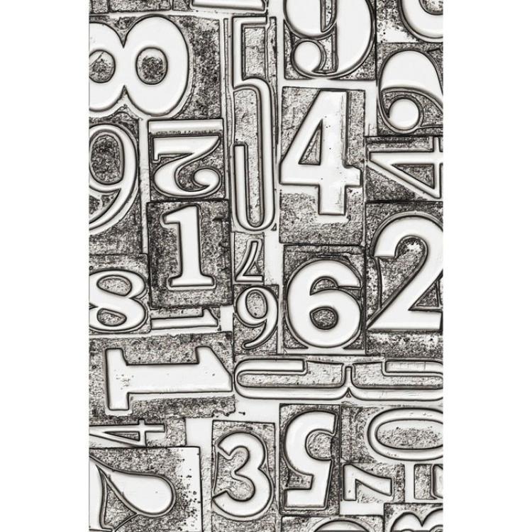 Tim Holtz Embossing Folder Numbered #665753