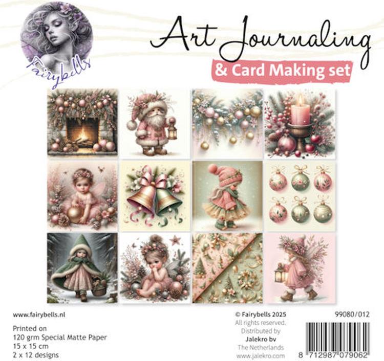 Fairybells Art Journaling & Card Making Backgrounds Set 12