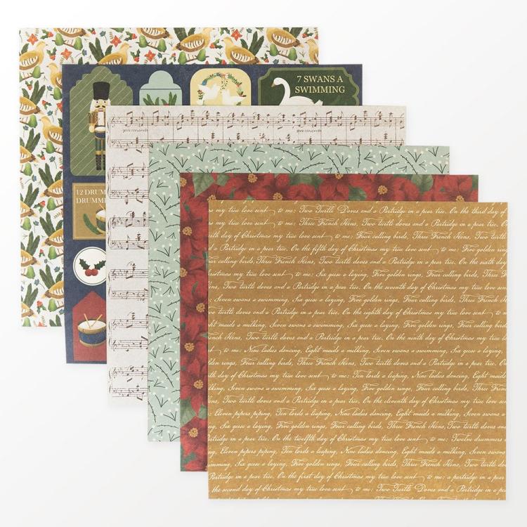 First Edition 12x12 FSC Paper Pad Twelve Days of Christmas