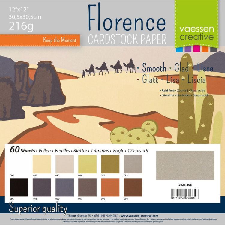 Florence 12x12 Cardstock Paper Earth Tones 2926-306