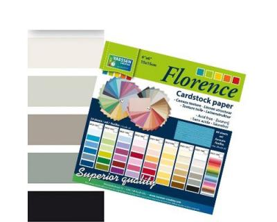 Florence 6x6 Cardstock Paper Multipack Schwarz