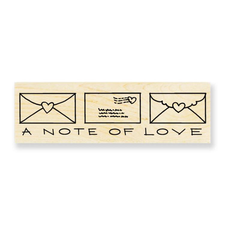 Stampendous Wooden Stamp Notes of Love G107