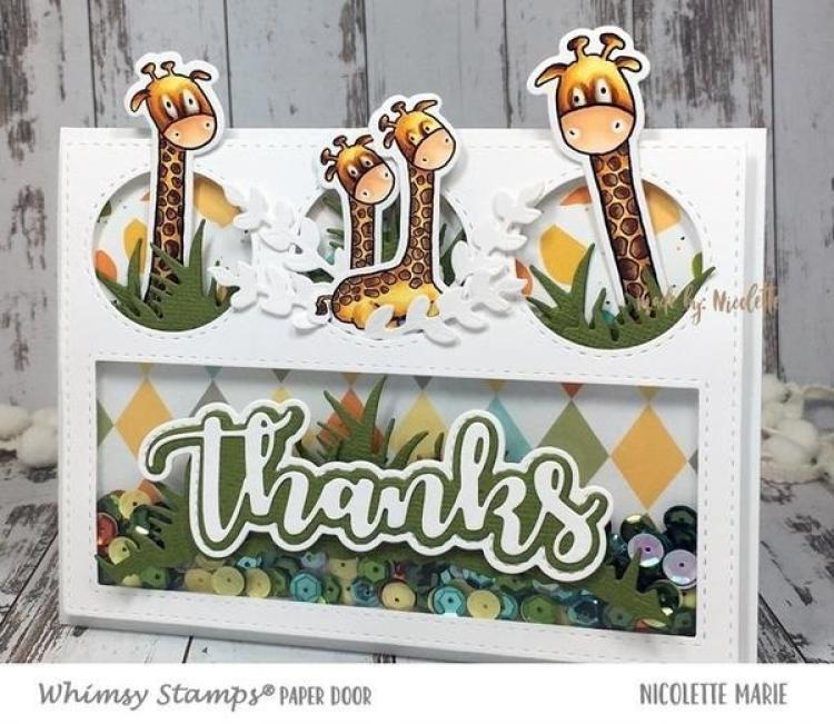 Whimsy Clear Stamps Set Giraffe Smiles