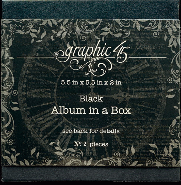 Graphic 45 Album in a Box Black (4502567)