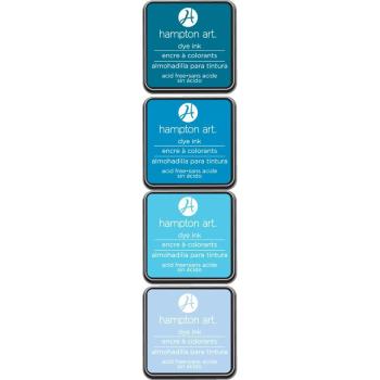 Hampton Art Dye Ink Pads 4 Colors Ocean Breeze #SP0111