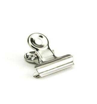 Hinge Bulldog Clip Silber 19mm #0008