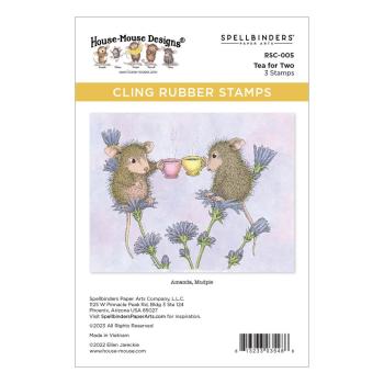 House Mouse Designs Cling Stamp Tea for Two RSC-005