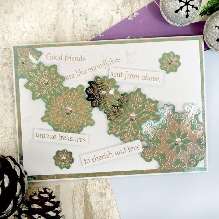 Hunkydory Crafts Foiled & Die-Cut Mirri Snowflakes MCD818