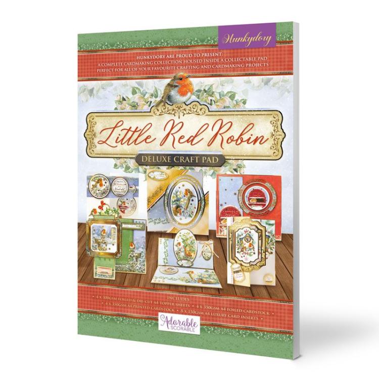 Hunkydory Deluxe Craft Pads Little Red Robin